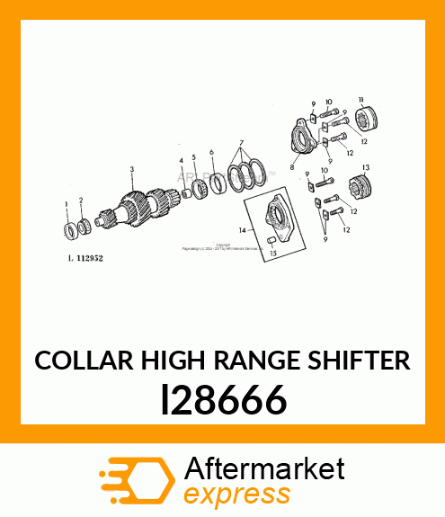 COLLAR HIGH RANGE SHIFTER l28666