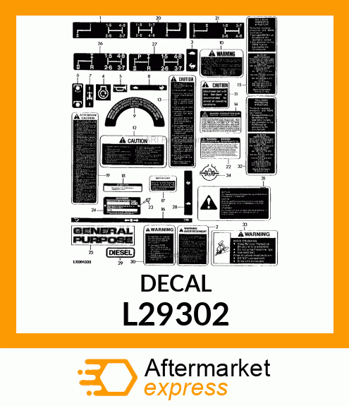 LABEL,TRANSMISSION CONTROL L29302