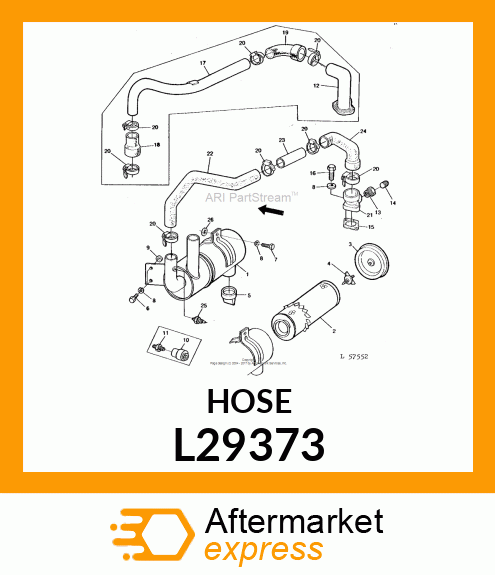 HOSE, SUCTION L29373