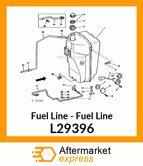 Fuel Line - Fuel Line L29396