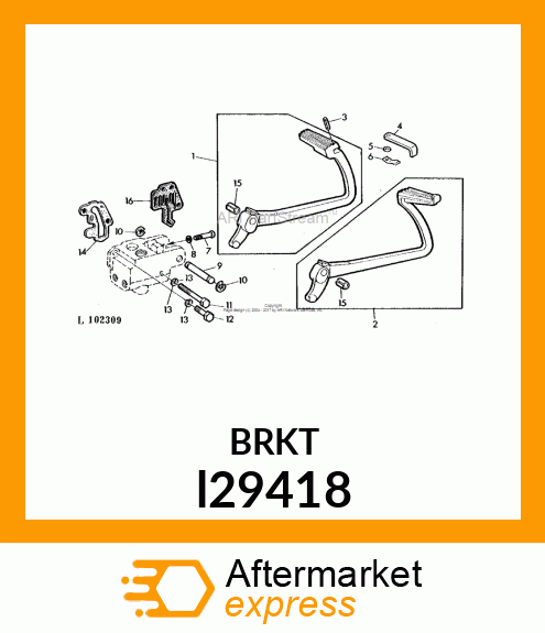 BAR,BRAKE PEDAL l29418