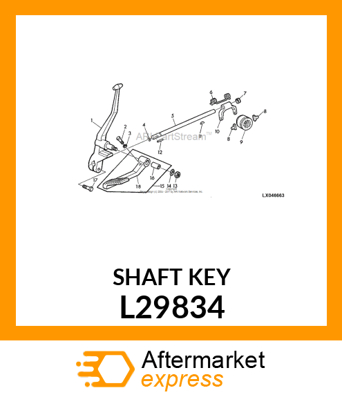 SHAFT KEY L29834