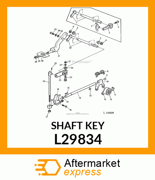 SHAFT KEY L29834