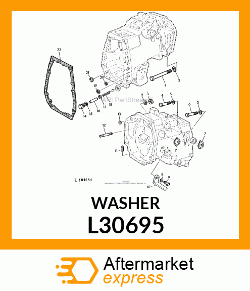 WASHER, WASHER L30695