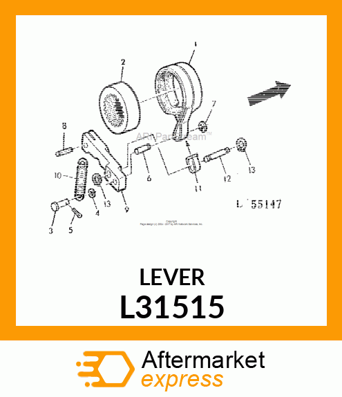 LEVER, BRAKE OPERATING L31515