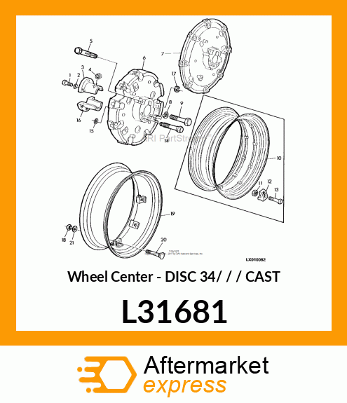 Wheel Center L31681