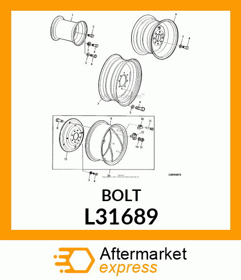 SCREW, WHEEL 10.9 L31689