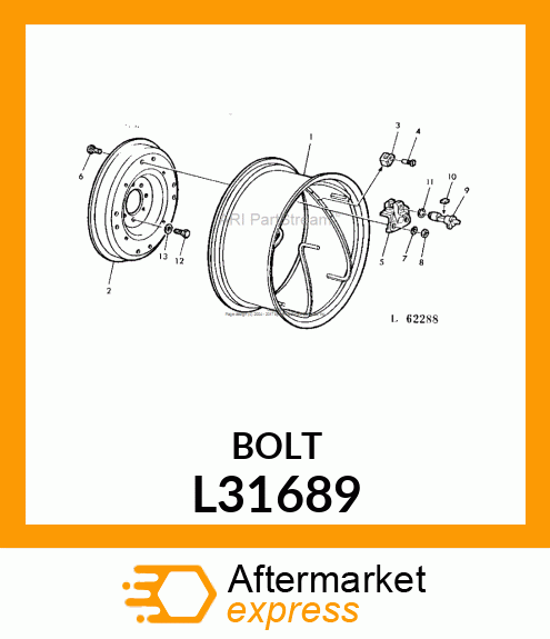 SCREW, WHEEL 10.9 L31689