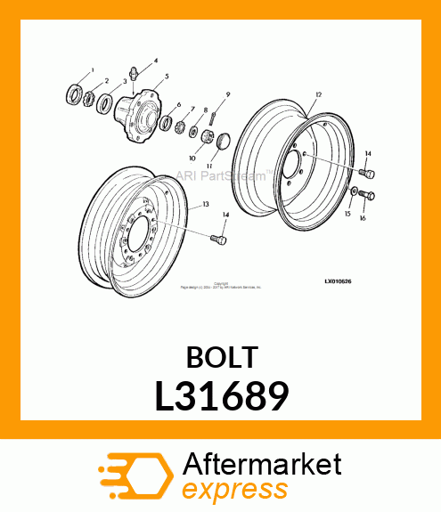 SCREW, WHEEL 10.9 L31689