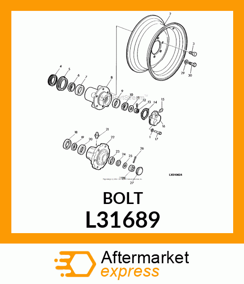 SCREW, WHEEL 10.9 L31689