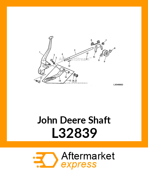 SHAFT, DIFFERENTIAL LOCK L32839