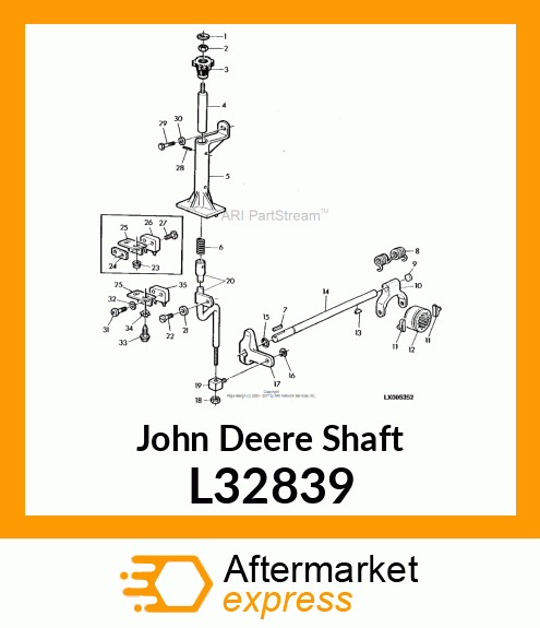 SHAFT, DIFFERENTIAL LOCK L32839