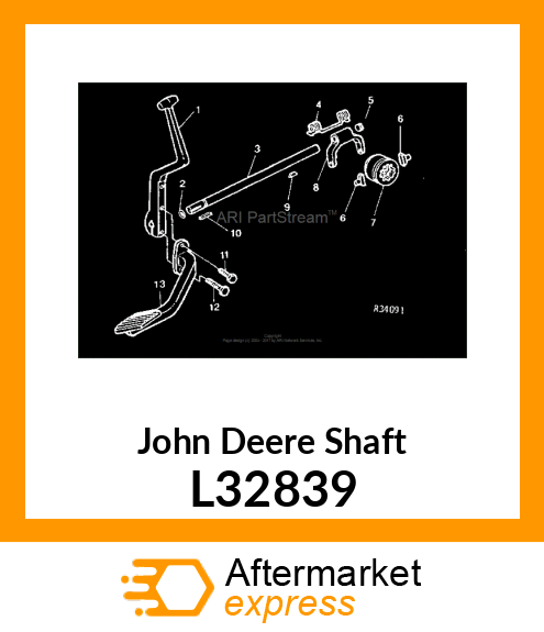 SHAFT, DIFFERENTIAL LOCK L32839