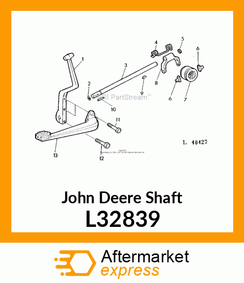 SHAFT, DIFFERENTIAL LOCK L32839