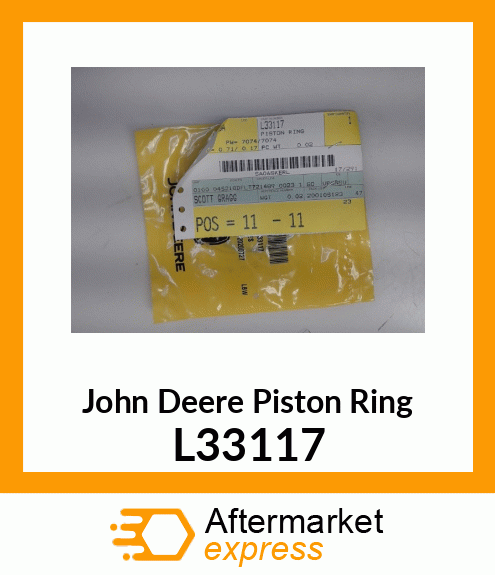 PISTON RING L33117