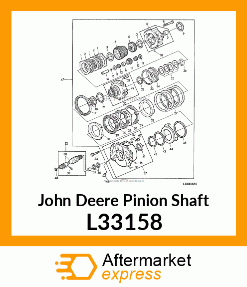 SHAFT,PLANET PINION L33158