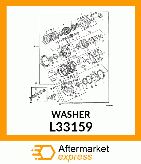 WASHER,THRUST L33159