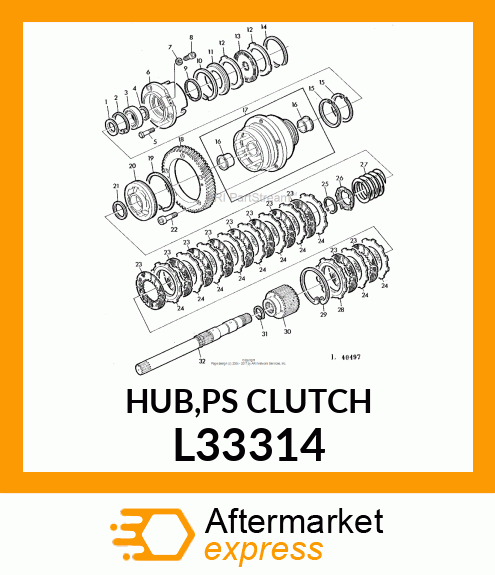 HUB,PS CLUTCH L33314