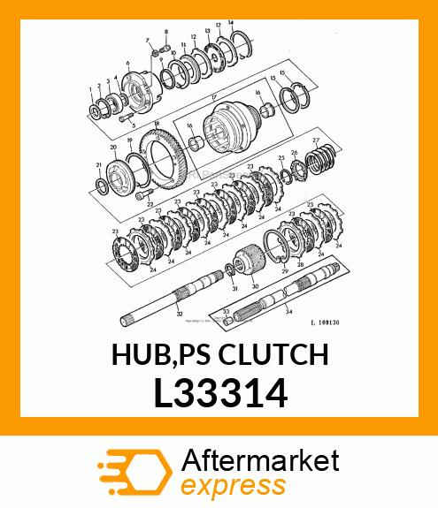 HUB,PS CLUTCH L33314