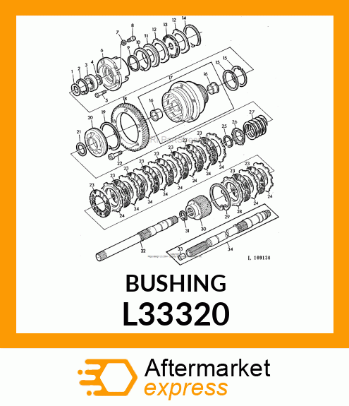 BUSHING, FLANGE L33320