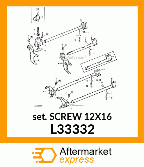 SET SCREW M12X1X16 L33332