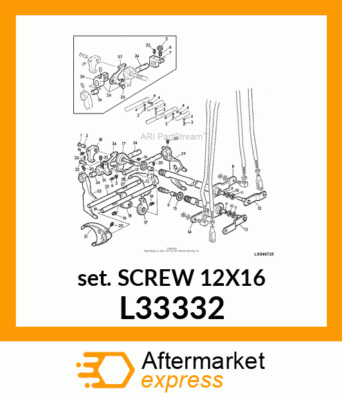 SET SCREW M12X1X16 L33332