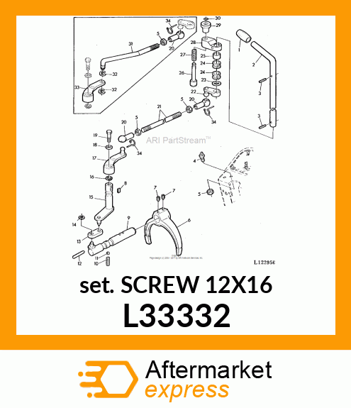 SET SCREW M12X1X16 L33332