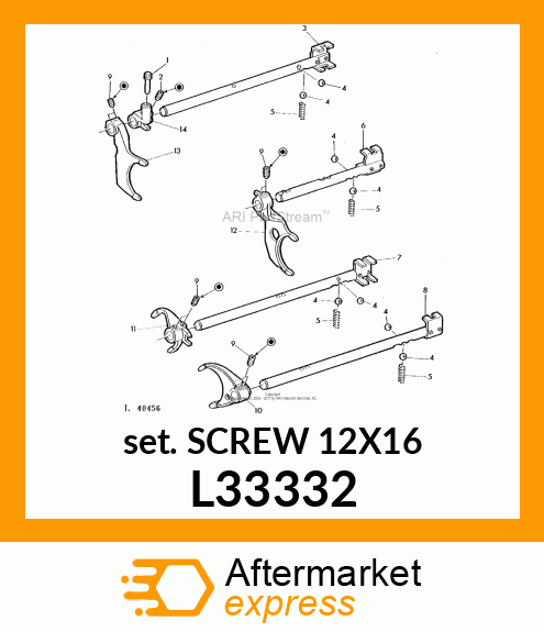 SET SCREW M12X1X16 L33332