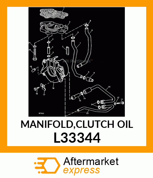 MANIFOLD,CLUTCH OIL L33344