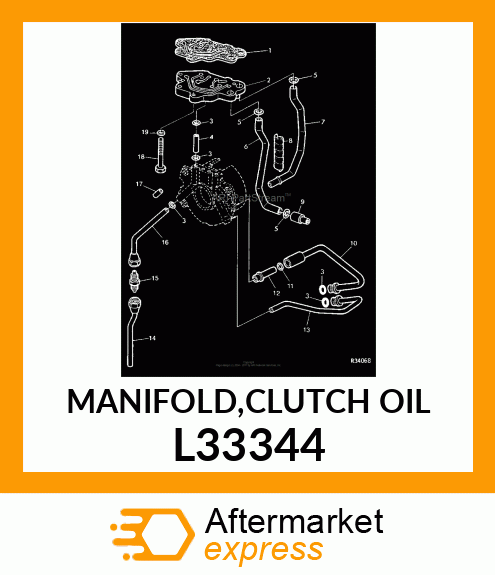 MANIFOLD,CLUTCH OIL L33344