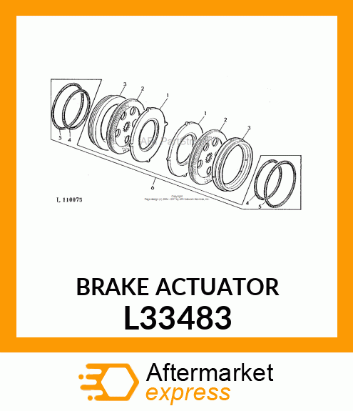 BRAKE ACTUATING DISK, BRAKE ACTUATI L33483