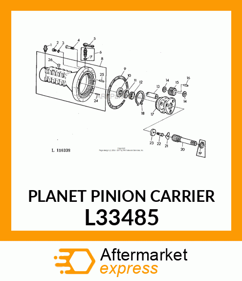 PLANET PINION CARRIER L33485