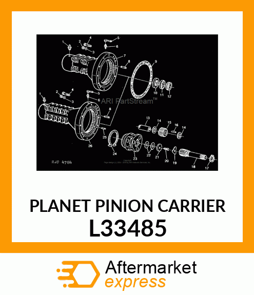 PLANET PINION CARRIER L33485