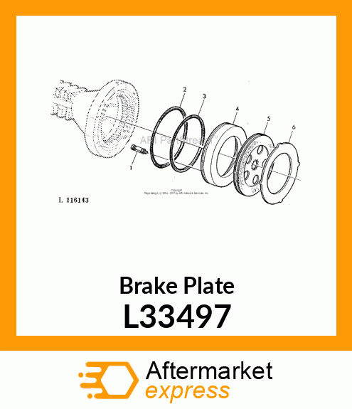 BRAKE ACTUATING DISK L33497