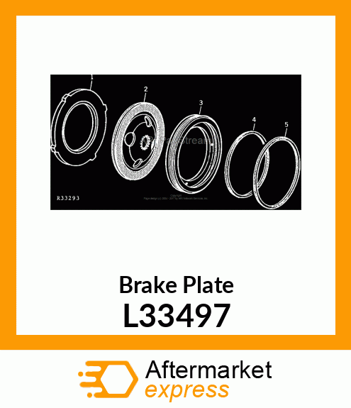 BRAKE ACTUATING DISK L33497