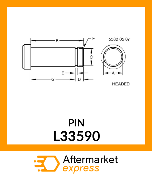 PIN, HEADED L33590