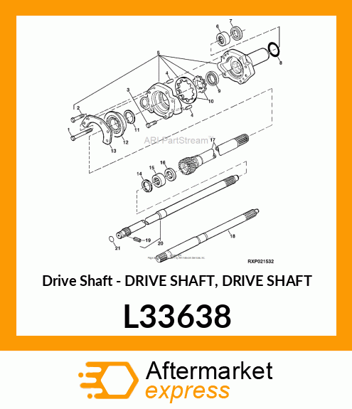 Drive Shaft - DRIVE SHAFT, DRIVE SHAFT L33638