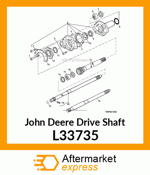 SHAFT,POWER SHAFT CLUTCH DRIVER L33735