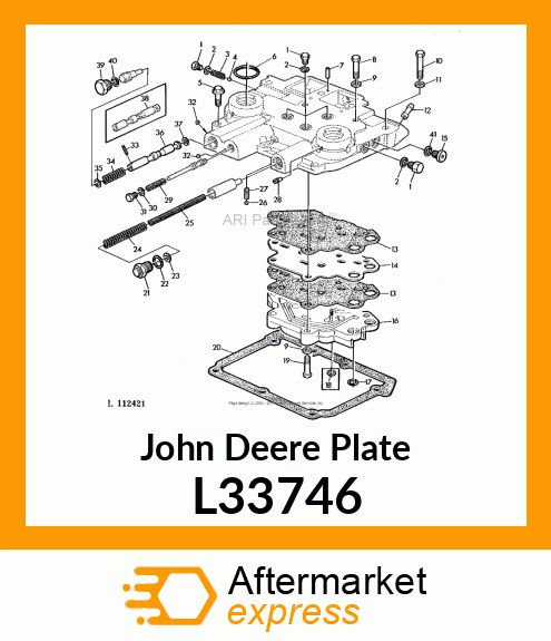 PLATE,CLUTCH VALVE HOUSING L33746