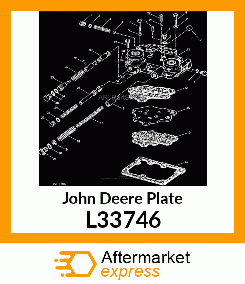 PLATE,CLUTCH VALVE HOUSING L33746