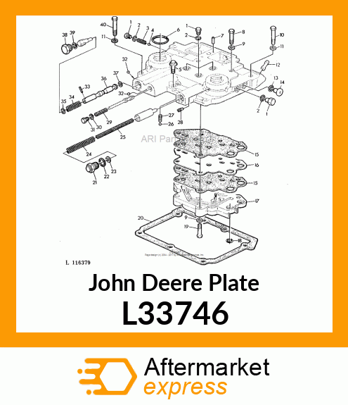 PLATE,CLUTCH VALVE HOUSING L33746