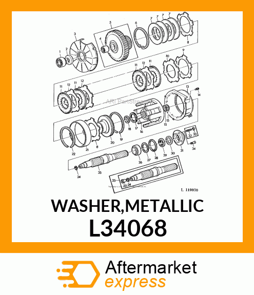 WASHER,METALLIC L34068