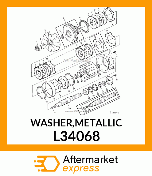 WASHER,METALLIC L34068