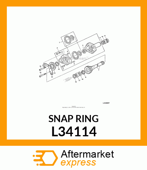 RING, SNAP L34114