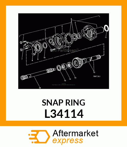 RING, SNAP L34114