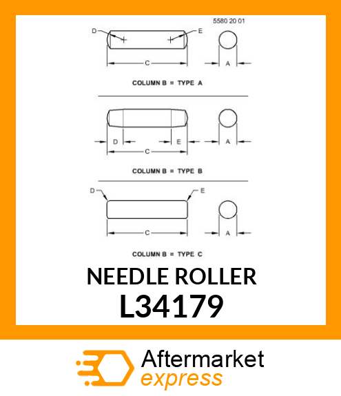 NEEDLE ROLLER L34179