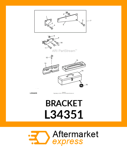 SUPPORT, TOOL BOX L34351