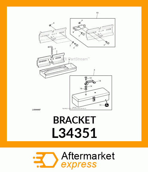 SUPPORT, TOOL BOX L34351