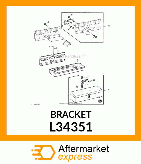 SUPPORT, TOOL BOX L34351