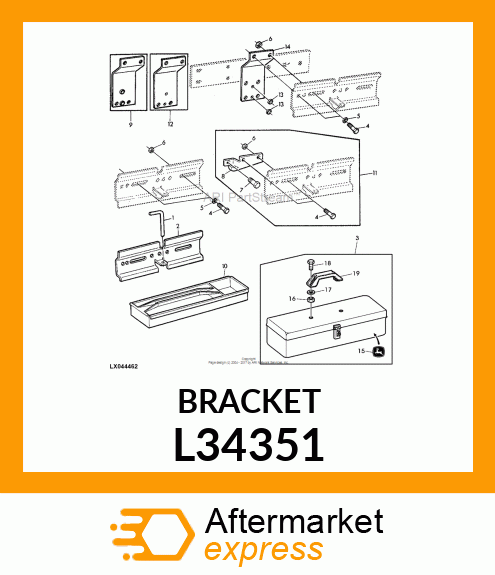 SUPPORT, TOOL BOX L34351